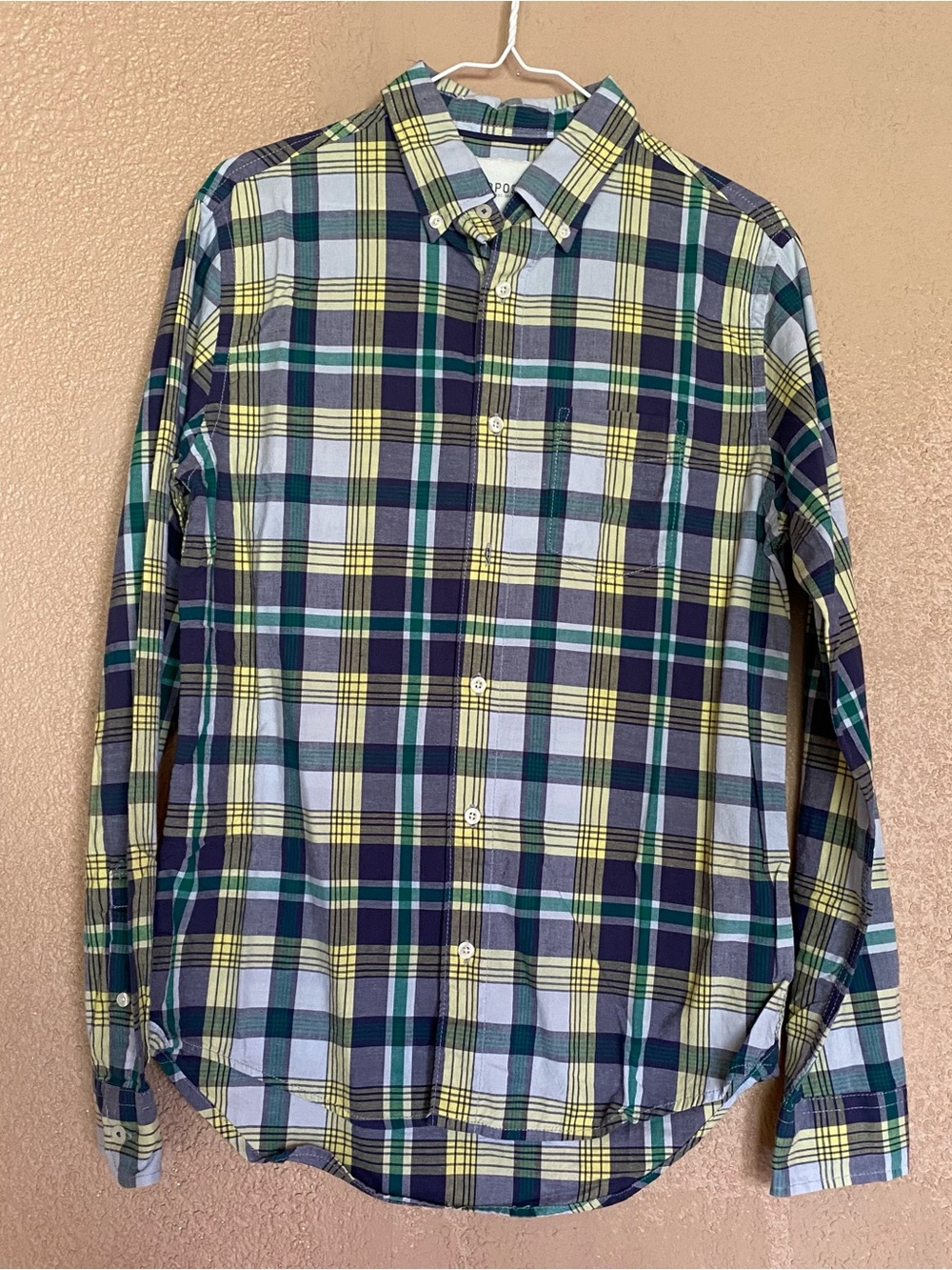 Aeropostale plaid button up shirt men’s preppy casual long sleeve